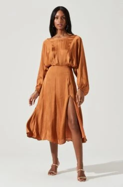 Marin Dolman Sleeve Midi Dress -Sun Gaia Dresses Shop ADR100916 AMBER 1806 a417edbf f6bb 4240 9980 b1c7c8b25267