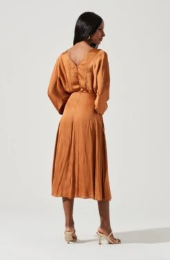 Marin Dolman Sleeve Midi Dress -Sun Gaia Dresses Shop ADR100916 AMBER 1815
