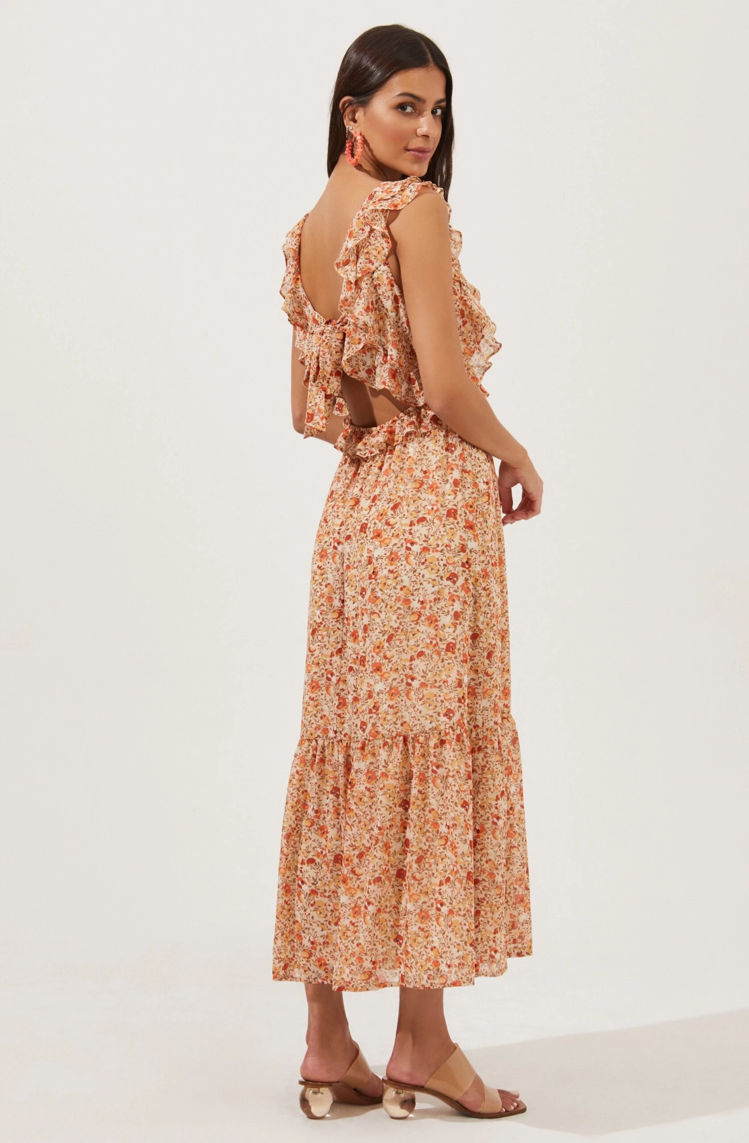 Open Tie Back Ruffle Dress 4 Open Tie Back Ruffle Dress - Image 2