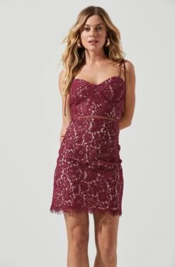 Corset Lace Mini Dress