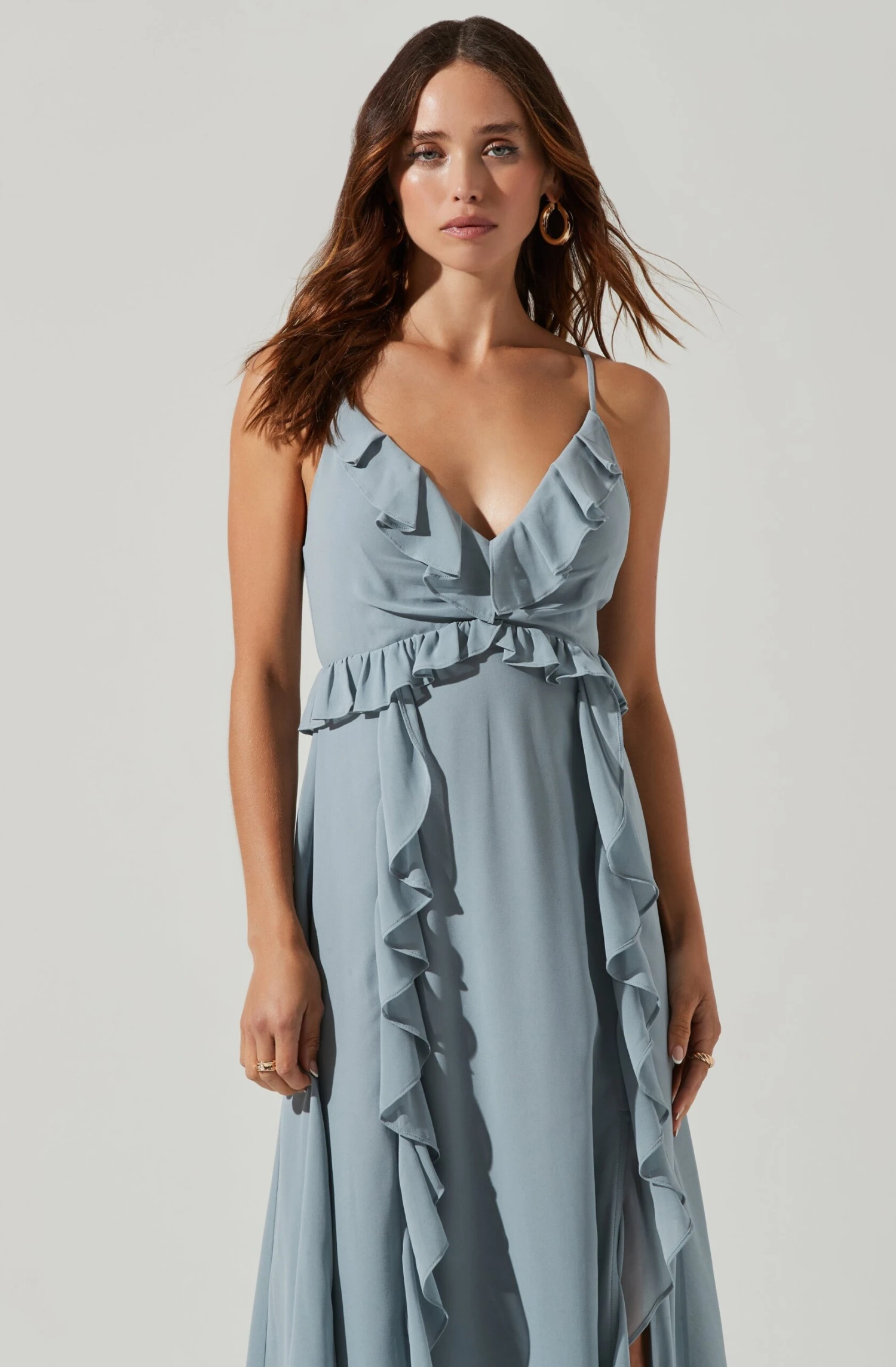 Adoria Ruffle Side Slit Maxi Dress 7 Adoria Ruffle Side Slit Maxi Dress - Image 5