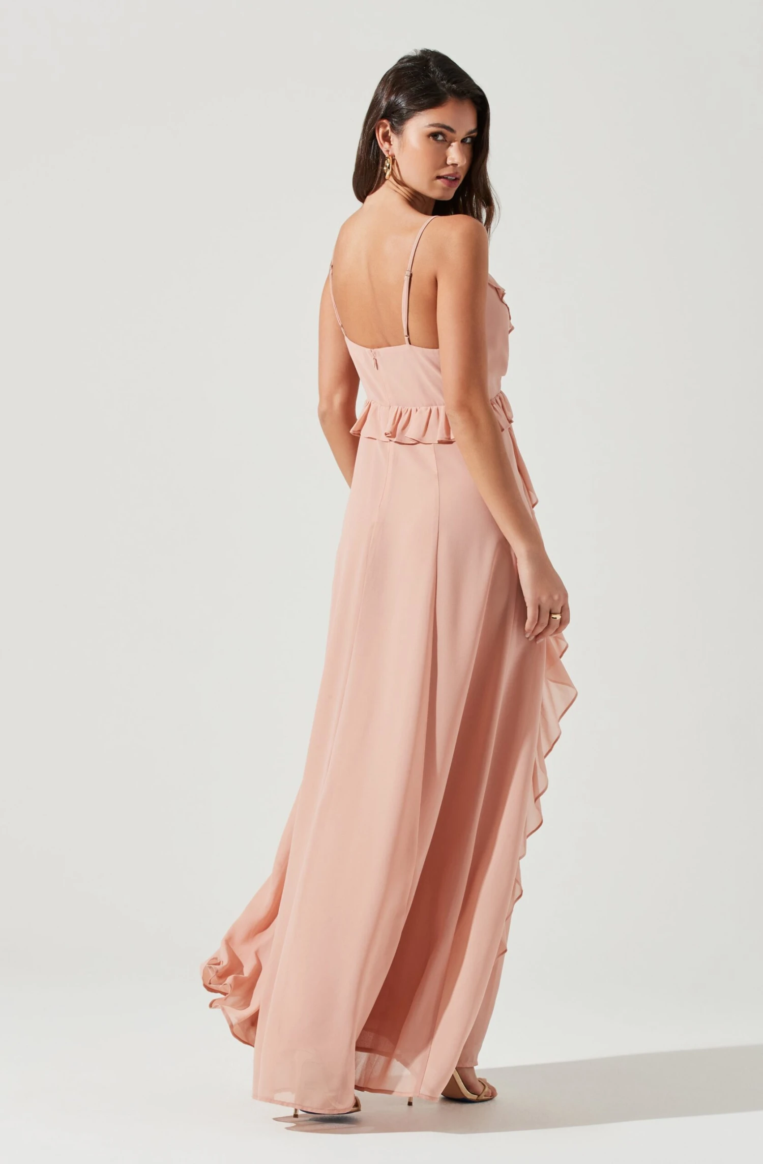 Adoria Ruffle Side Slit Maxi Dress 20 Adoria Ruffle Side Slit Maxi Dress - Image 18