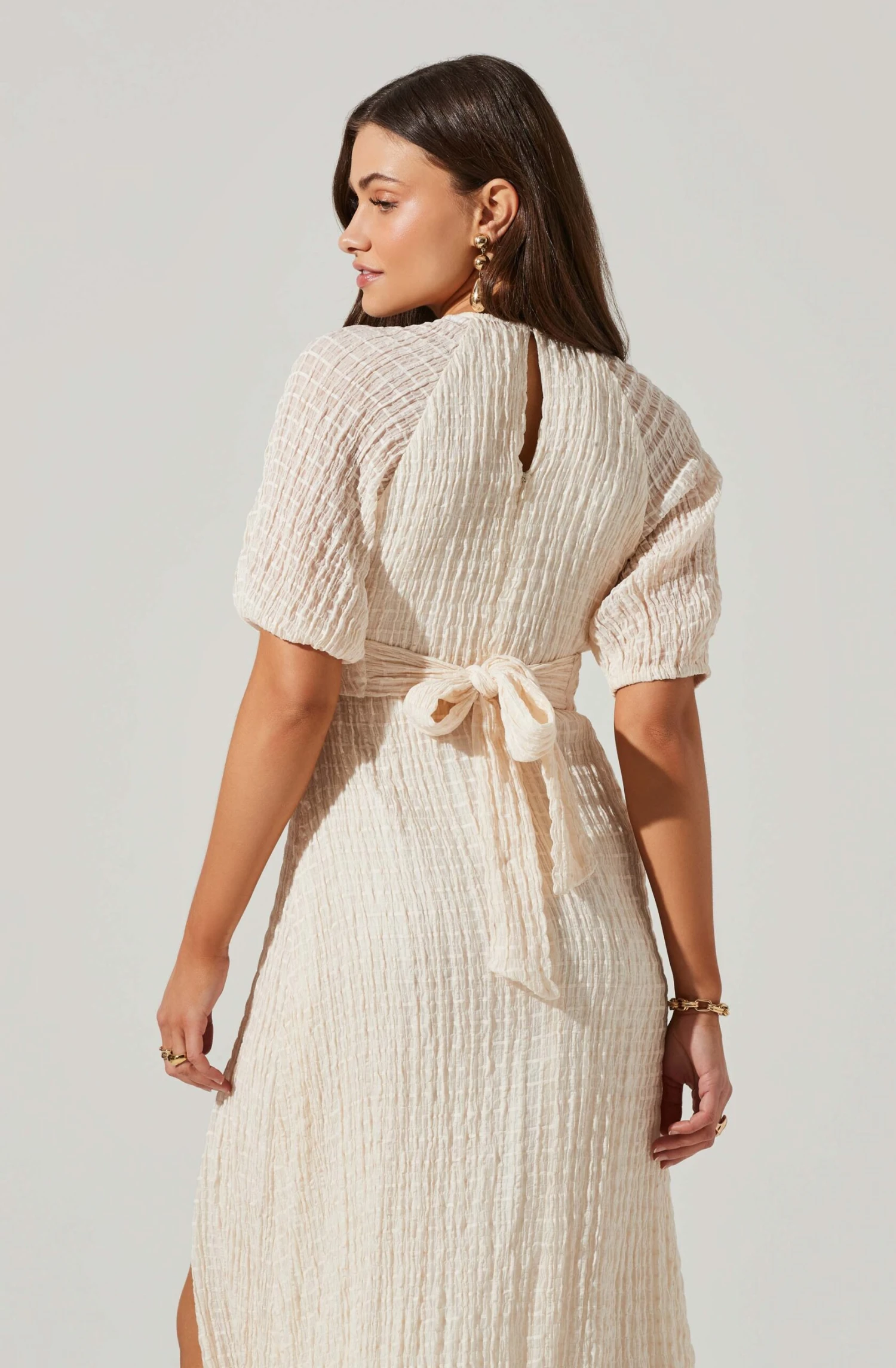 Cross Bust Tie Back Midi Dress 11 Cross Bust Tie Back Midi Dress - Image 9