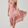 Camelia Floral Midi Dress -Sun Gaia Dresses Shop ADR101861C PINKGREENFLORAL 1