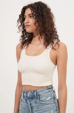 Lyra Smocked Top -Sun Gaia Dresses Shop AMB KT4083 1 BONE 3