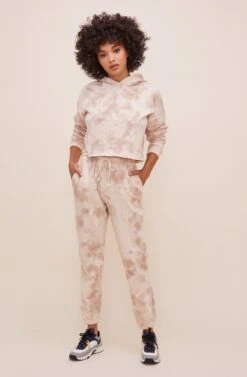 In The Clouds Tie Dye Sweatpant 9 In The Clouds Tie Dye Sweatpant -Sun Gaia Dresses Shop AP7198 TAUPETIEDYE 2