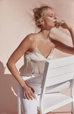 Tiffany Pearl Embellished Bodysuit -Sun Gaia Dresses Shop ASTR SPR21 PT2 7763