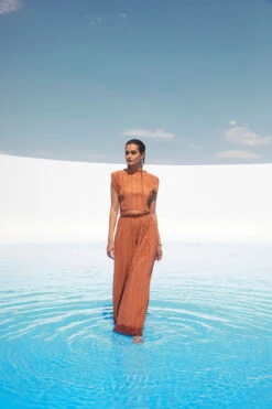 Cruise Pleated Wide Leg Pants -Sun Gaia Dresses Shop ASTR SPR22 PT1 1561