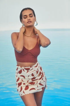 Nirina Abstract Print Mini Skirt -Sun Gaia Dresses Shop ASTR SPR22 PT1 2058