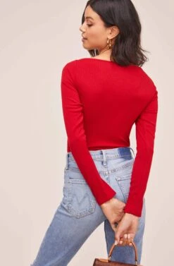 Raegan Bodysuit -Sun Gaia Dresses Shop AT15694 RED 5