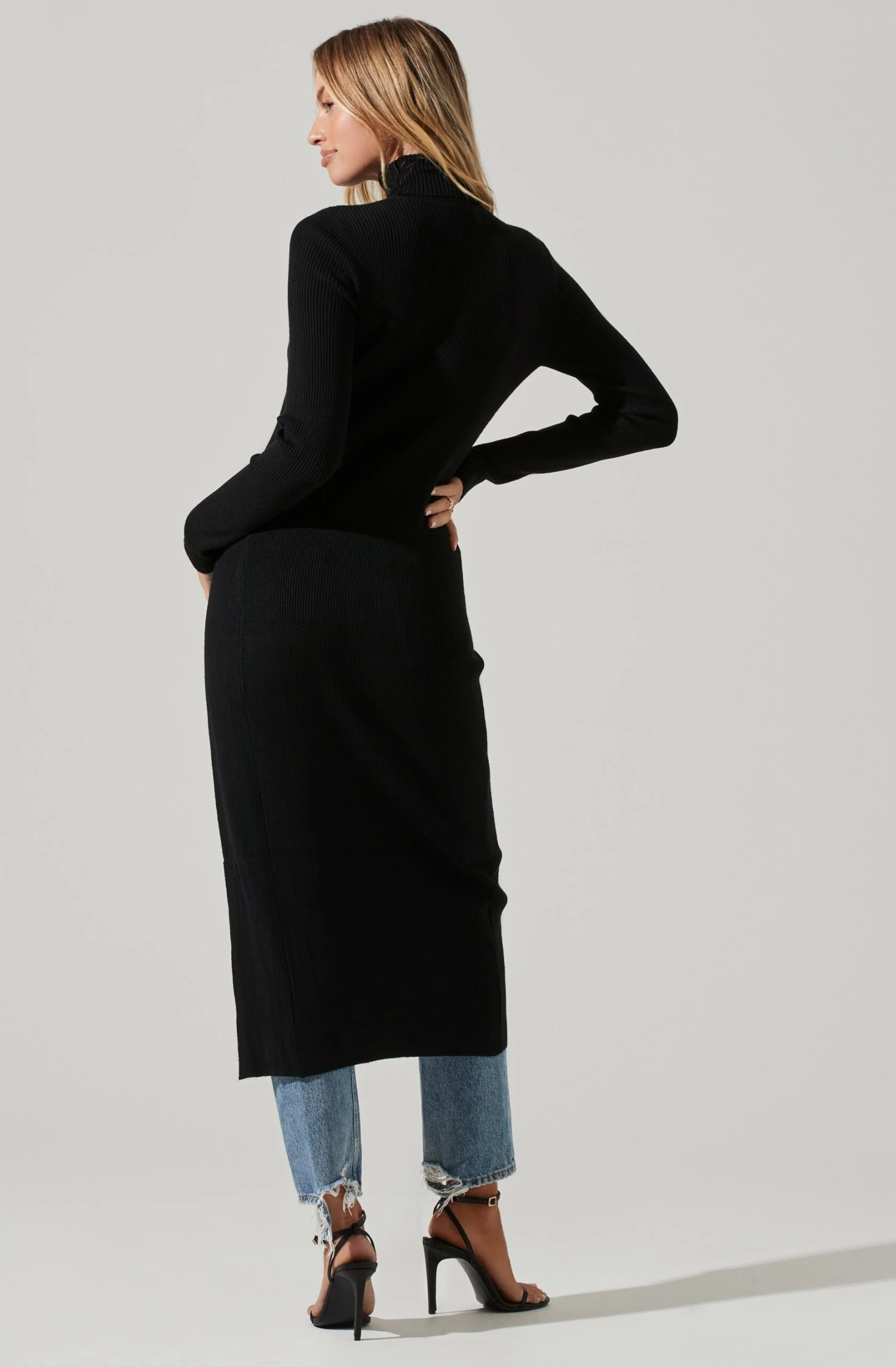 Hi Slit Turtleneck Sweater 7 Hi Slit Turtleneck Sweater - Image 5