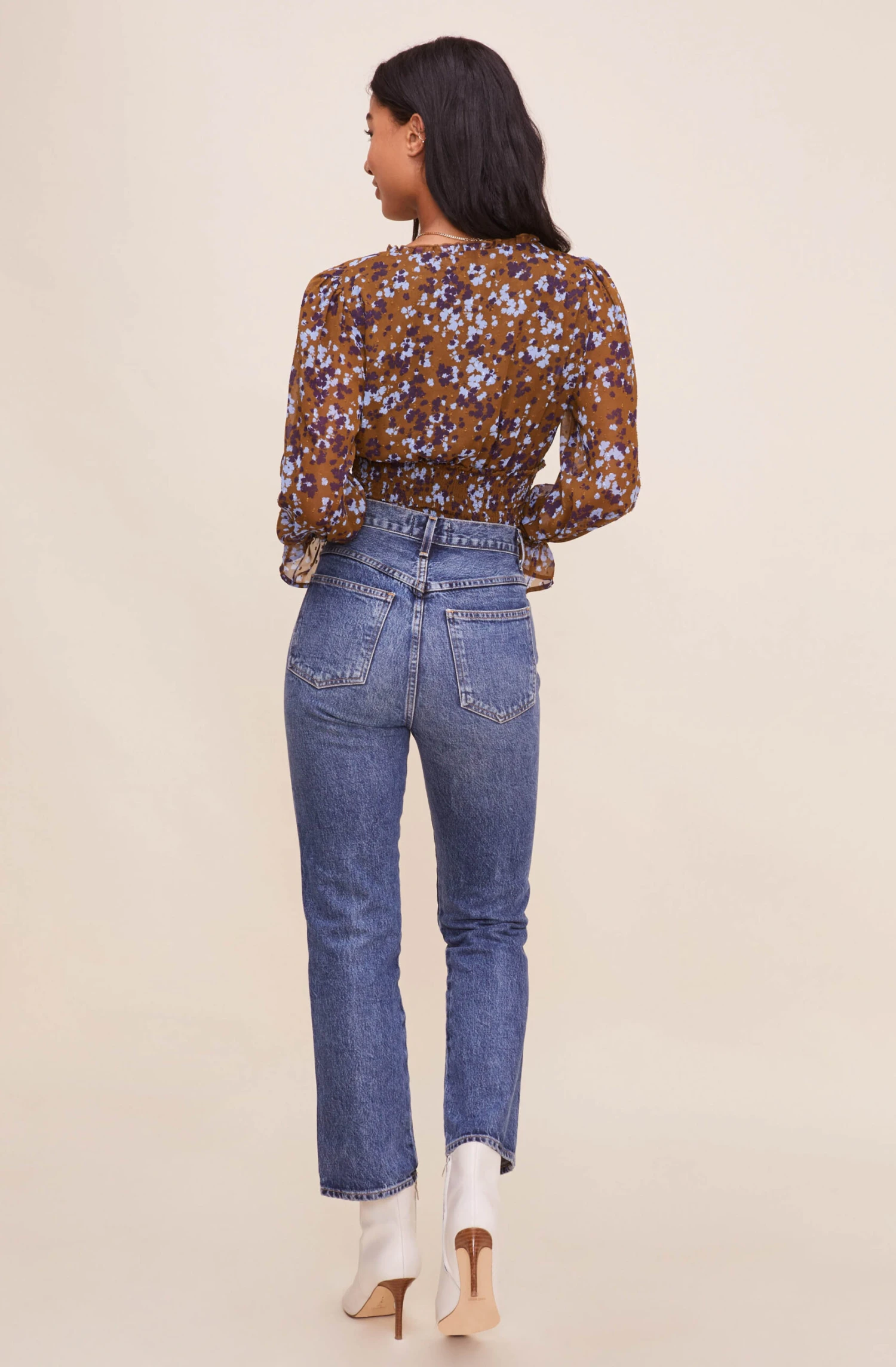 Long Sleeve Smocked Waist Surplice Top 12 Long Sleeve Smocked Waist Surplice Top - Image 10