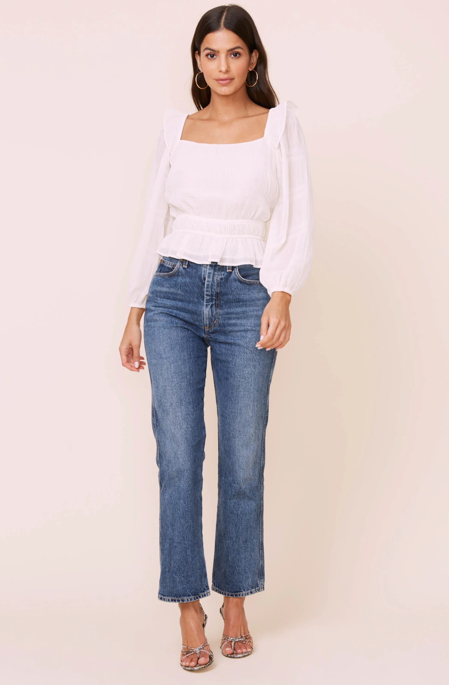 Long Sleeve Crinkle Top 5 Long Sleeve Crinkle Top - Image 3