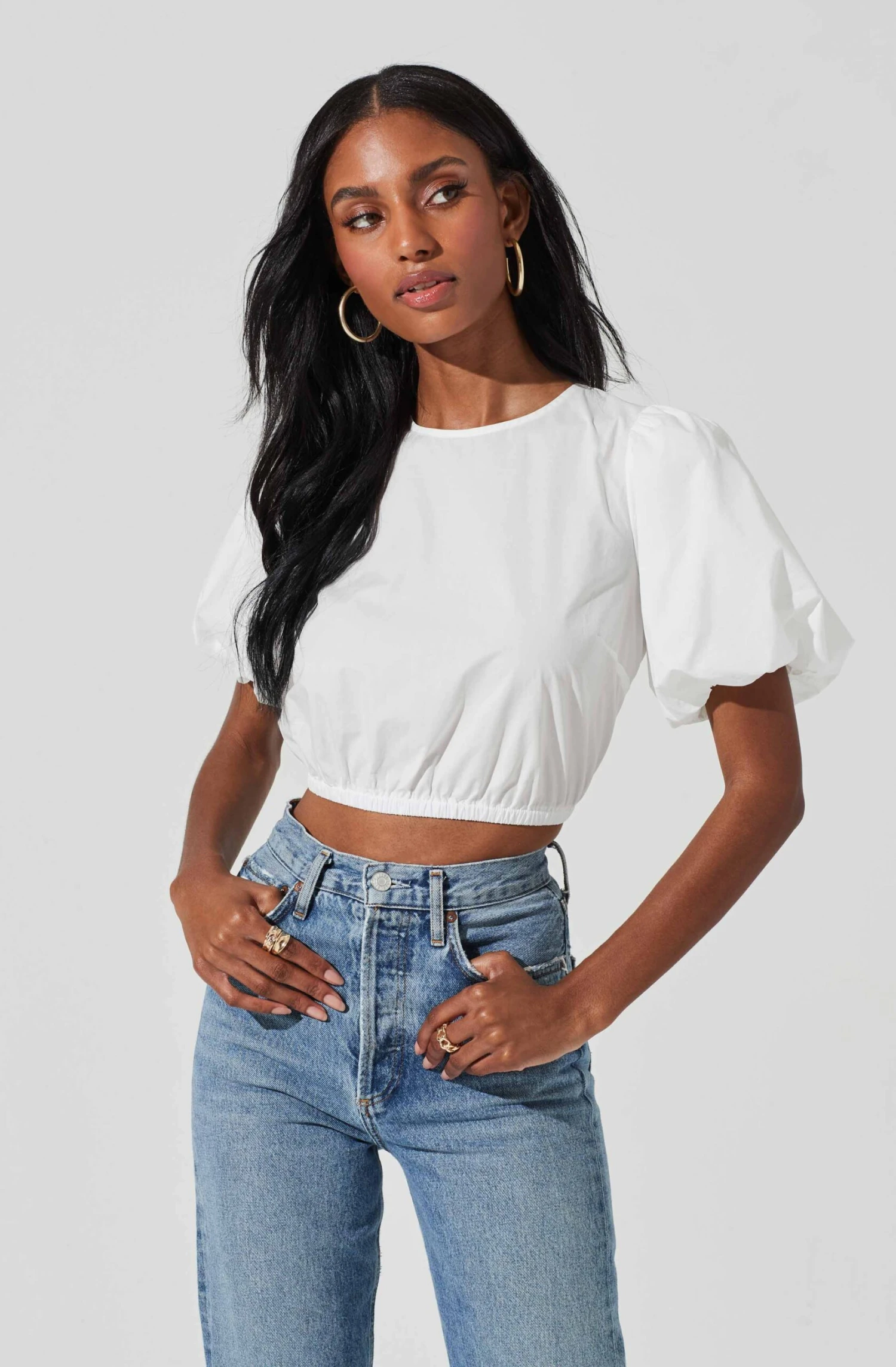 Lace Up Poplin Top 5 Lace Up Poplin Top - Image 3