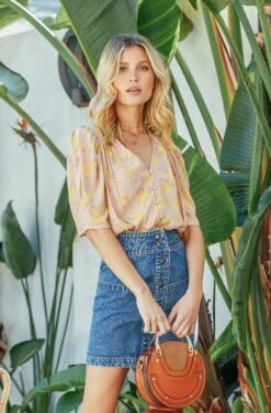 Sunday Floral Puff Sleeve Top