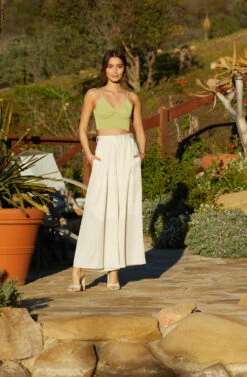 Pleated Front Wide Leg Trouser -Sun Gaia Dresses Shop GUESTOFWEDDING 2120