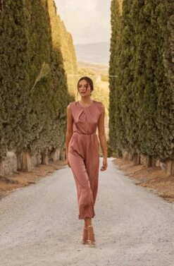Inverted Pleat Neck Jumpsuit -Sun Gaia Dresses Shop LeniAliStudios ASTR WeddingEdit0L1A3212