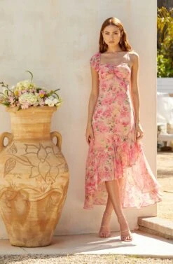 Camelia Floral Midi Dress -Sun Gaia Dresses Shop MAY SummerWeddingRefresh 5.4 7321
