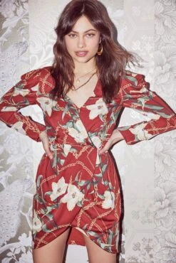 London Floral Print Dress