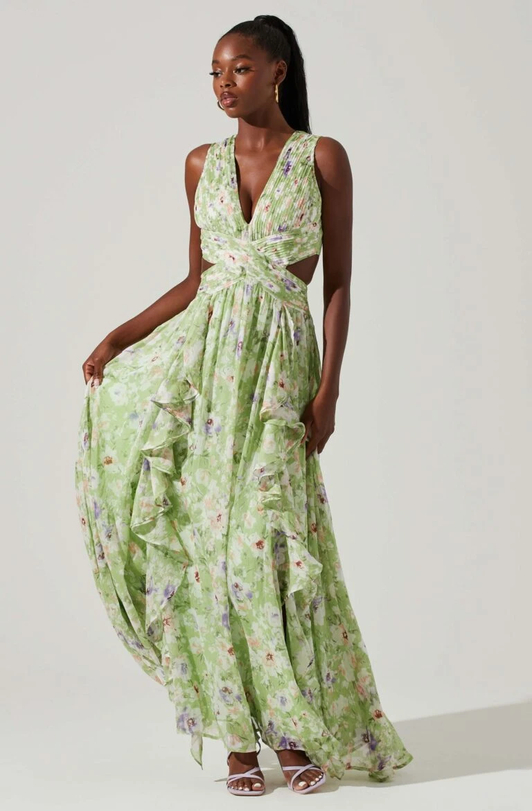 Sun Gaia Dresses Shop -Sun Gaia Dresses Shop ACDR101457 LIGHTGREENFLORAL 1 768x1171 1